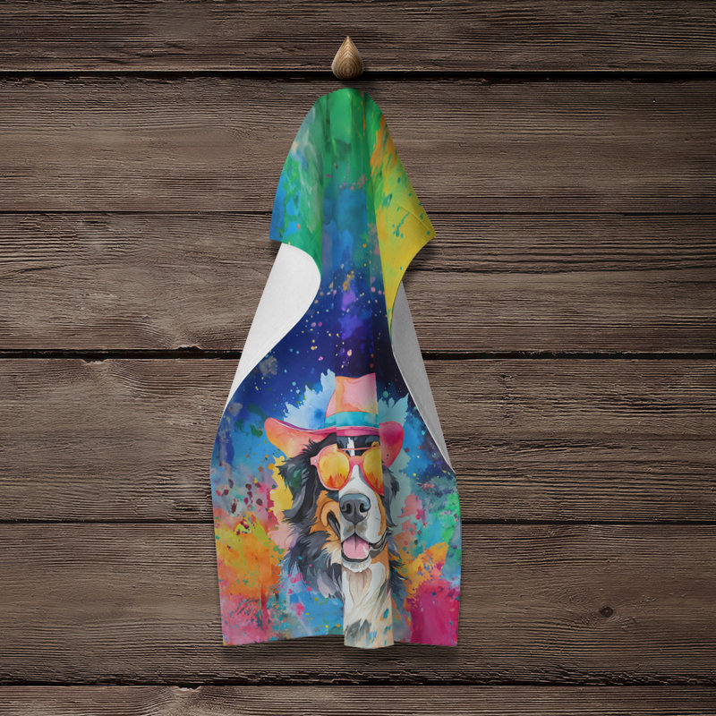 Serviette de cuisine bouvier bernois Hippie Dawg