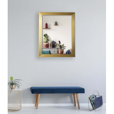 Aquashicola Engineered Wood Flat Wall Mirror