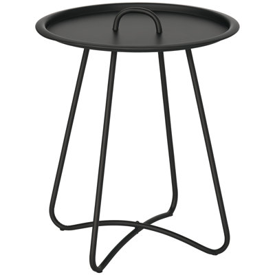 Artiom Round Outdoor Side Table - 46 cm W 46 cm D