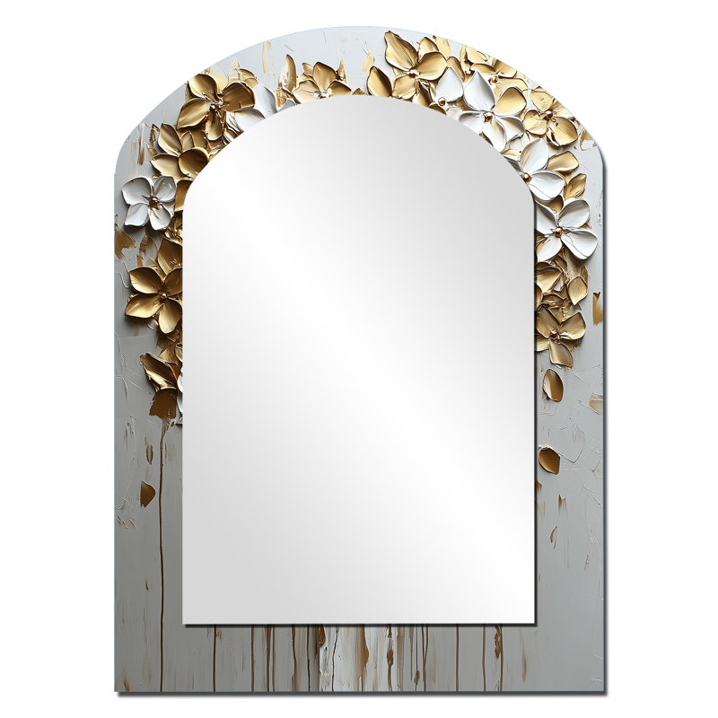 Miroir mural blanc, 34 po x 25 po