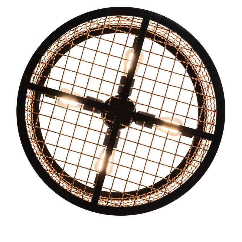Jesenof 4 - Light Semi Flush Mount, 12" H x 24" W x 24" D