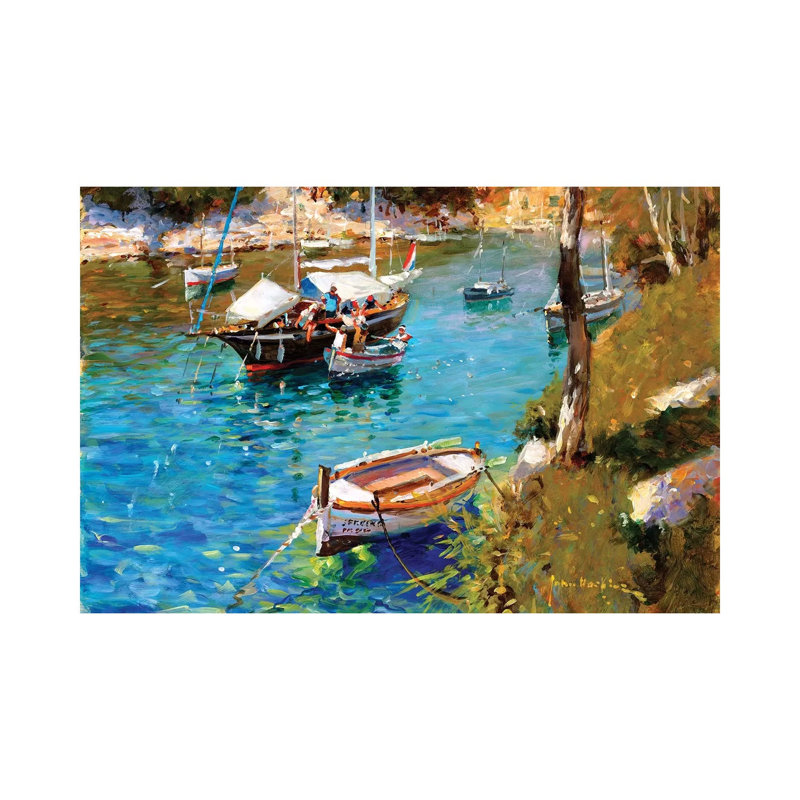 Taking On Supplies - Cala Figuera by John Haskins - Wrapped Canvas Print, 20.32cm H x 30.48cm W x 1.905cm D
