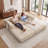 Heron 78.7" Convertible Floor Sofa Bed, Modular Chenille Loveseat Sleeper Couch, Boneless Compression Sectional Sofa for Living Room, Bedroom, Studio, No Assembly Required-924703096