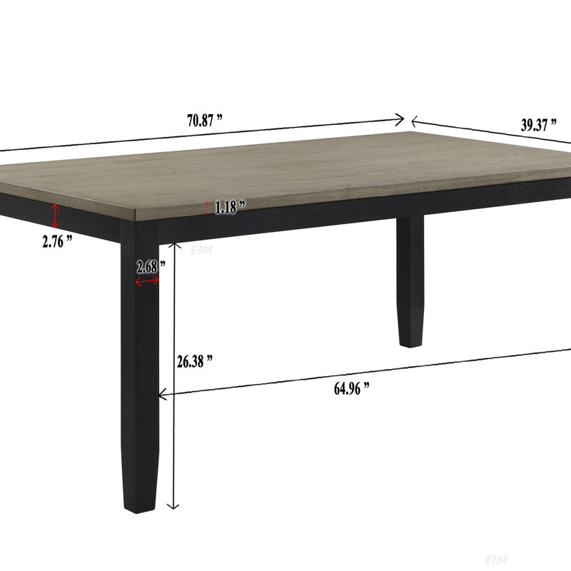 Ensemble de salle à manger 5 pièces Contemporary Table rectangulaire