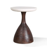 Palm Desert Marble End Table