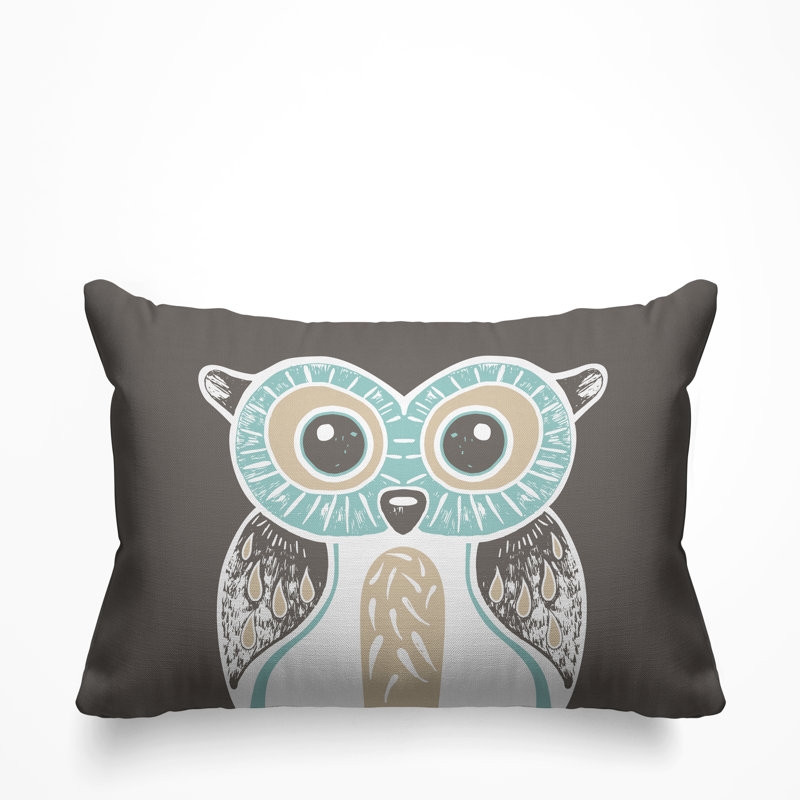Coussin intérieur Addison Woodland Owl, Taupe