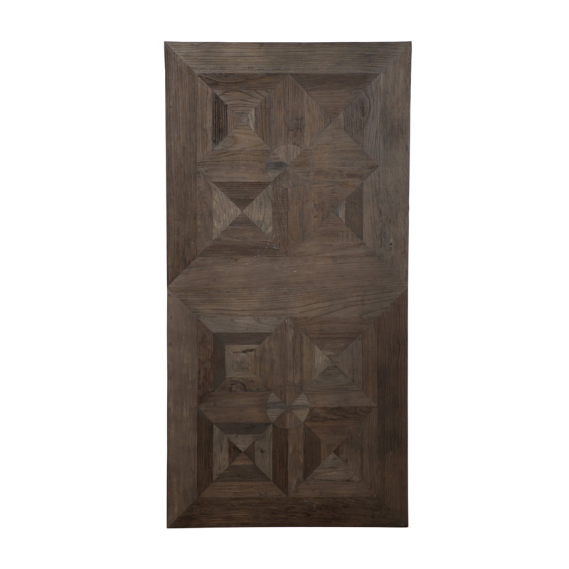 Natural Elm Rectangular Recycled Wood Coffee Table