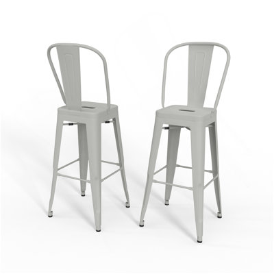 Fletcher - Tabouret de bar 30 po (ensemble de 2) - blanc