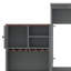Grand lit escamotable avec armoire de rangement, support à vin, porte-verre, tiroirs et bande DEL multicolore-1158070810