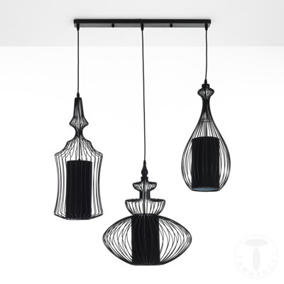 3 - Light Black Pendant