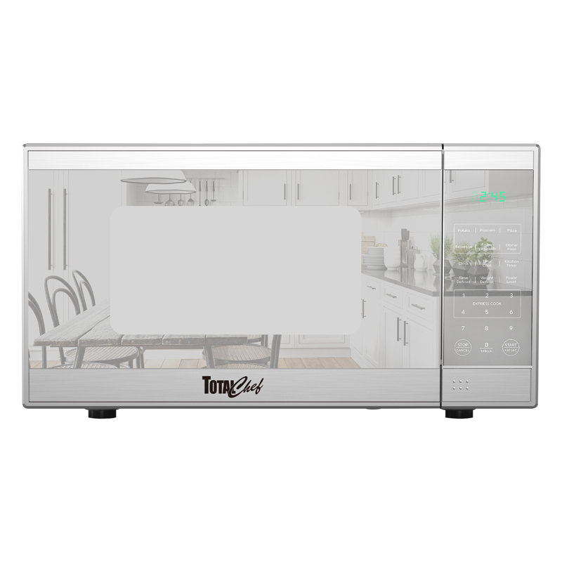 Four à micro-ondes de comptoir Total Chef, 700 W, 0,7 pi cu, acier inoxydable