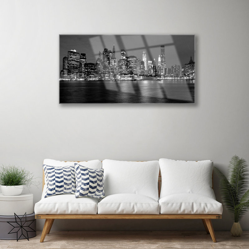 Houses City - Unframed Photograph on Glass