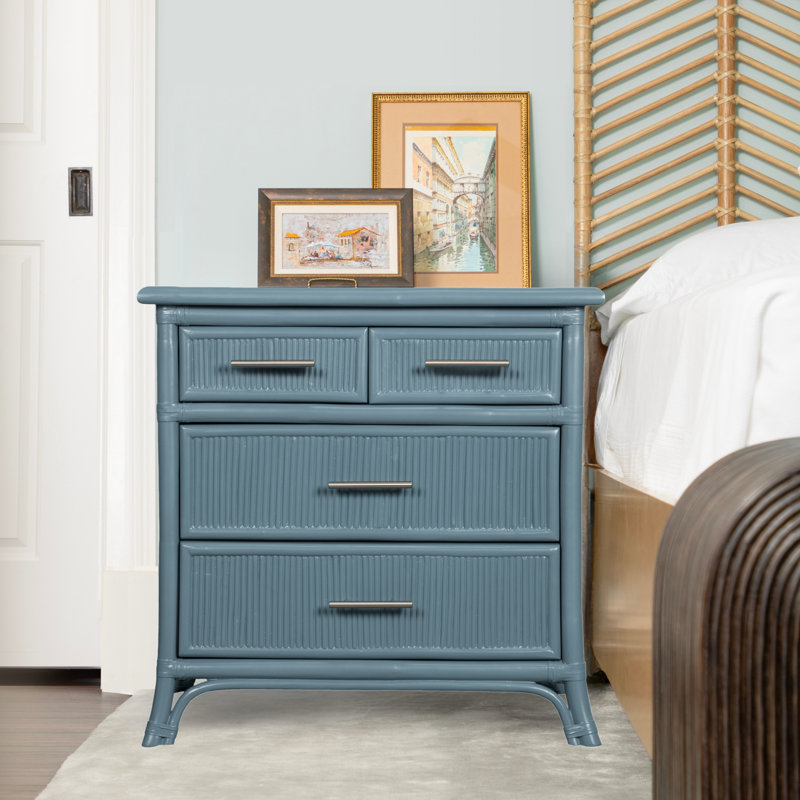Bermuda 4-Drawer Nightstand, Regatta Blue
