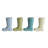 Small Stoneware Boot Vases with Distressed Finish