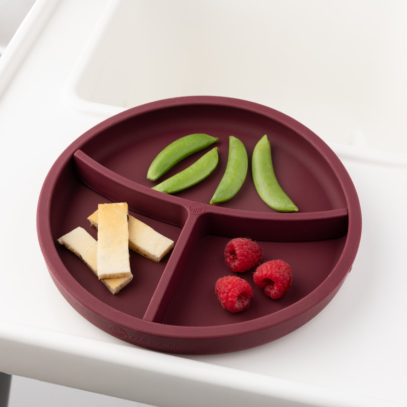 Silicone Divider Plate, Burgundy