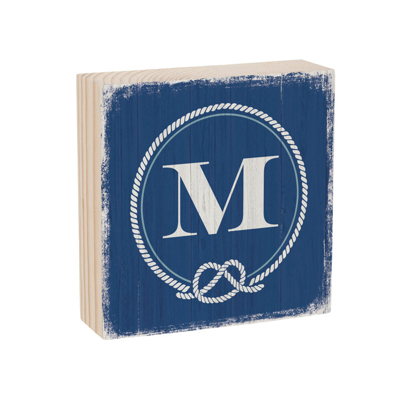 Monogramme de bord de mer nautique 6 po