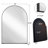 24X36 Inch Matte Black Metal Bathroom Cabinet, Recessed With Mirror And Adjustable Shelves, Space Design Storage Cabinet Mirror, Arched Recessed, Frame, Shelf Efficiency