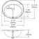 Asana Stainless Steel Circular Drop-In Bathroom Sink and Overflow