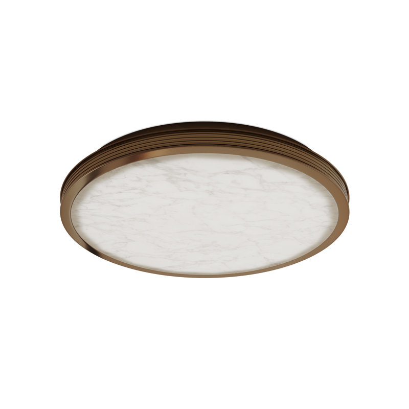 Aydan 1 - Light LED Flush Mount, 2.5" H x 23.5" W x 23.5" D, Brushed Brass, 47.5 W