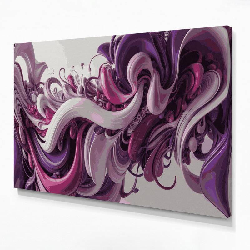 Art mural sur toile Biomorphic Abstraction 49, H 11 po x l 14 po