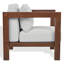 Chaise de patio en eucalyptus Olivia
