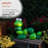 16"H Caterpillar Solar Statue with Light-Up Eyes