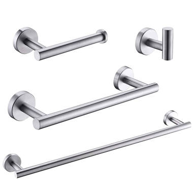 WOWOW 4 Piece Bathroom Hardware Set, Bathroom Accessories Set with