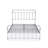 Garland Full Bed Frame with 6 Metal Legs - Magnificent Bed Frame in Powder Coating Silver Color-1328744690