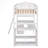 Haninah Kids Twin Loft Bed with Drawers