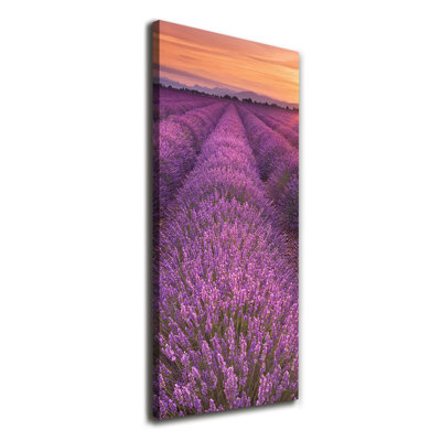 Lavender field 1 Piece Wrapped Canvas Wall Art