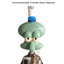 Figurine Tentacule de Carlo avec plateau de service et chapeau de marin