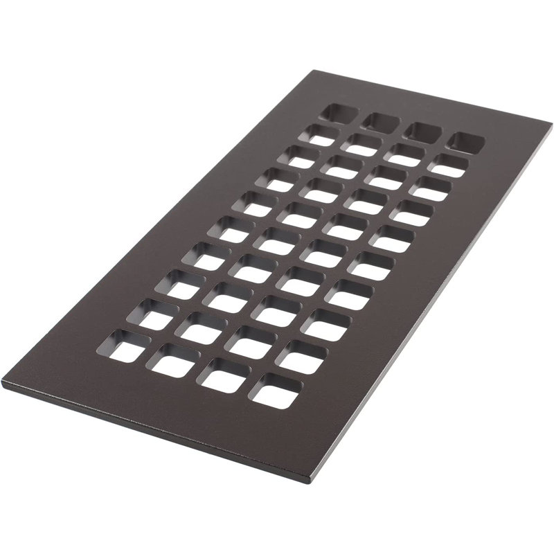 Grille de plancher Reggio, 4 po x 10 po, Bronze huilé