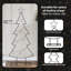 Metal Christmas Tree with Stand Black Steel-969756168