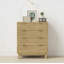 Commode Closet, commode double 4 tiroirs pour chambre à coucher