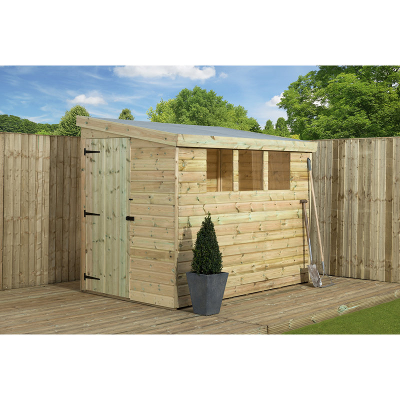 Shiplap Pent Wooden Shed, 6ft. W x 10ft. D