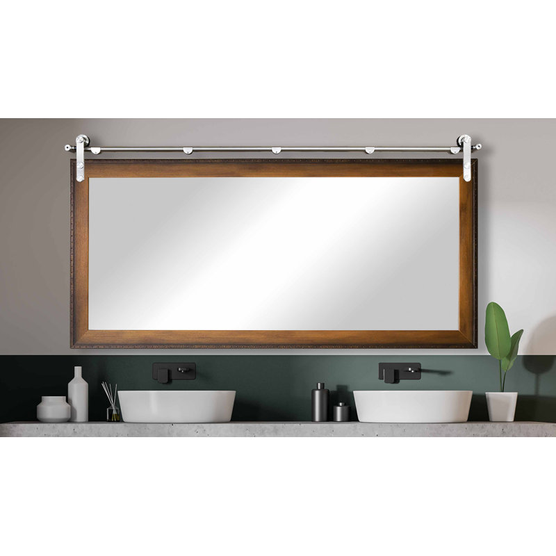 Karlyn Wood Flat Mirror, 30.5" x 53.5"
