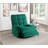 Reclining Chair Green Velvet Upholstery Square Tufted Back Pillowtop Arms-93162520