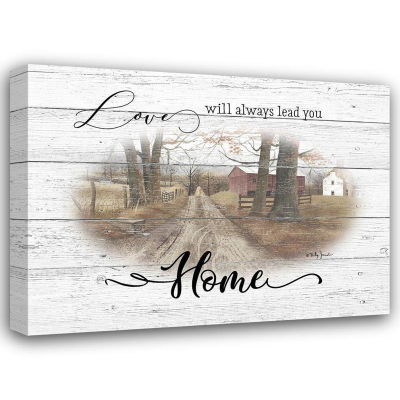 Art encadré sur toile tendue par Trinx Jacobs, Billy: Love Will Always plomb you home, H 28 po x l 36 po