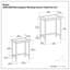 Ensemble de tables de bout gigognes industrielles en bois de manguier et en métal de conception l 25 po Skyler-1677118122