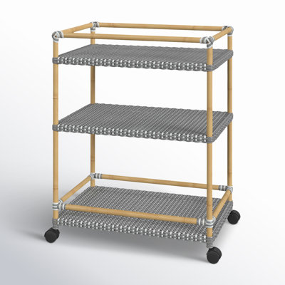 Tobias Aluminum Bar Cart