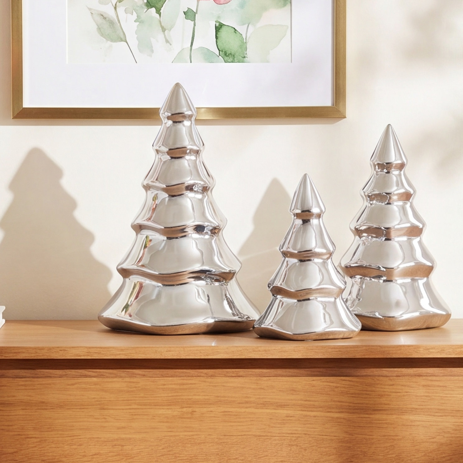 Holiday Gifts 3-Piece Mini Tabletop Tree Set
