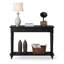 Console rétro en bois massif noir-908445838-908445873