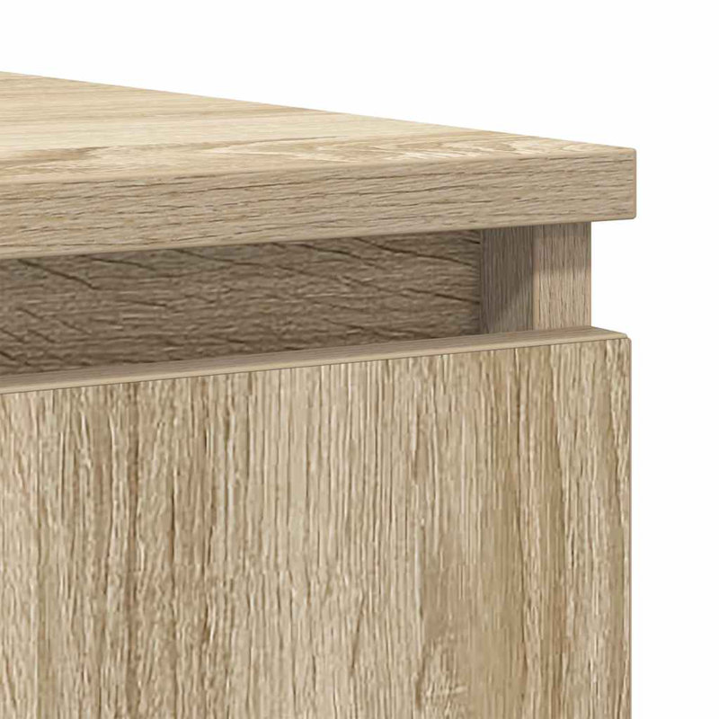 Sideboard With Drawers 100.5X35x98.5 Cm Engineered Wood, Sonoma Oak