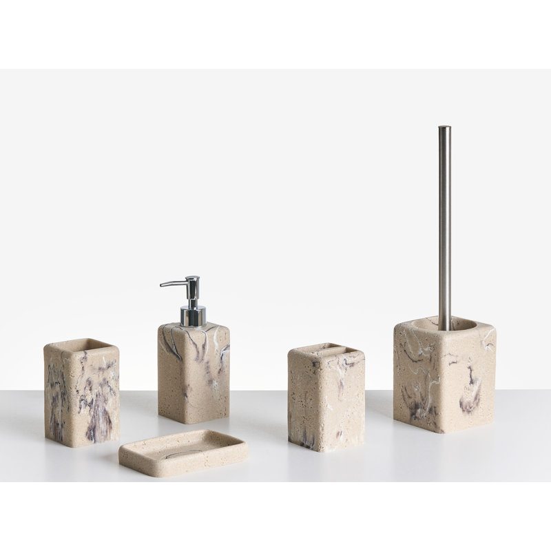 Bathroom Accessory Set, Beige