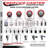 316SS Polyurethane Wheel Swivel Threaded Stem Caster Set-92133058
