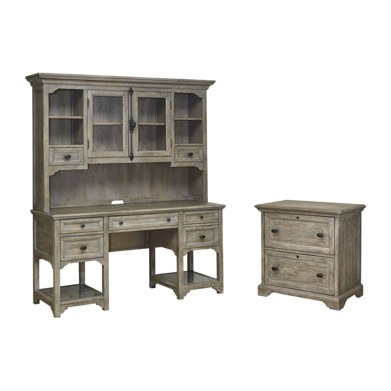 Bureau et huche avec classeur latéral