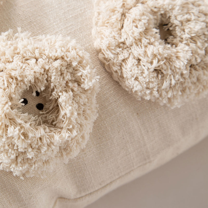 Coussin bohémien portail Kidney, H 5 po x l 20 po, Carré