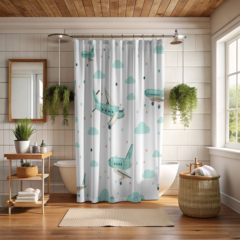 Rideau de douche Vandella, H 74 po x l 71 po