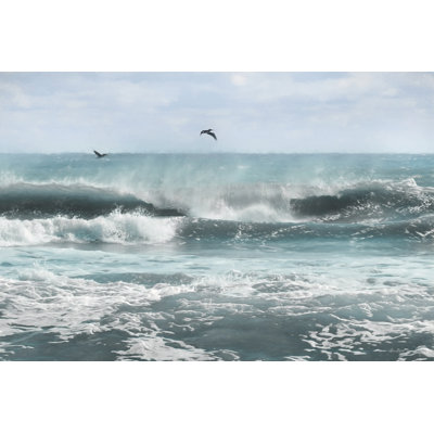 «Rockcrest Sea Birds parmi les vagues» sur toile par Lori Deiter