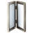 Pewter Metal Beveled Picture Frame